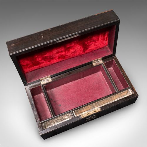 ANTIQUE JEWELLERY BOX ENGLISH COROMANDEL AESTHETIC PERIOD VICTORIAN C1900 - ADDITIONAL PHOTO 8