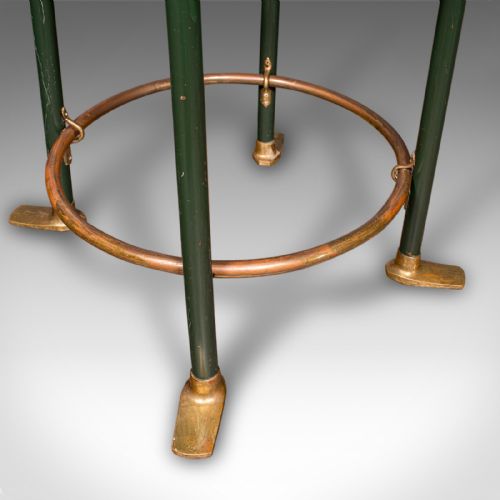 ANTIQUE BOTTLE COOLER FRENCH BRASS COCKTAIL PARTY JARDINIERE STAND VICTORIAN - ADDITIONAL PHOTO 9