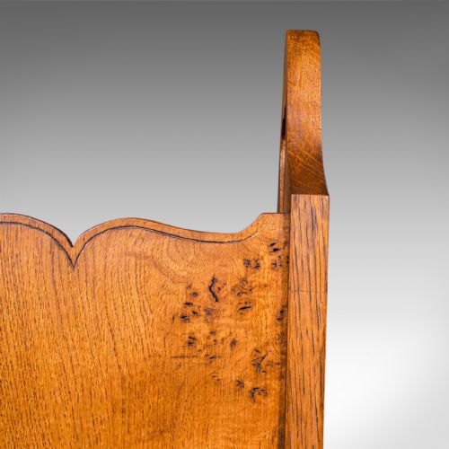 ANTIQUE STICK STAND ENGLISH OAK RECEPTION HALL ARTS CRAFTS VICTORIAN 1900 - ADDITIONAL PHOTO 8