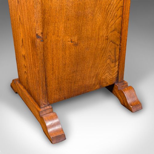 ANTIQUE STICK STAND ENGLISH OAK RECEPTION HALL ARTS CRAFTS VICTORIAN 1900 - ADDITIONAL PHOTO 10