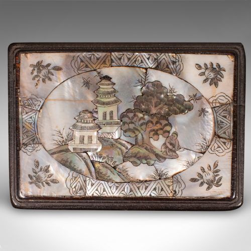 SMALL ANTIQUE KEEPSAKE BOX ORIENTAL DECORATIVE CASE QING DYNASTY EDWARDIAN - ADDITIONAL PHOTO 8