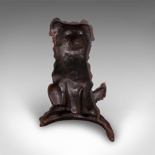 PAIR OF ANTIQUE BORDER COLLIE DOORSTOPS ENGLISH DOG DOOR KEEPERS VICTORIAN - ADDITIONAL PHOTO 8
