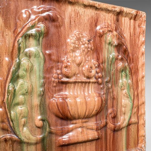 LARGE ANTIQUE PLANTER SCOTTISH CERAMIC JARDINIRE MAJOLICA TASTE VICTORIAN - ADDITIONAL PHOTO 6
