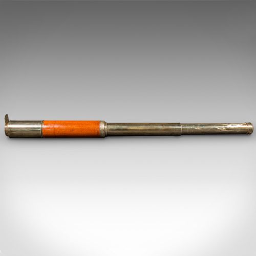 ANTIQUE 2 DRAW TELESCOPE ENGLISH MARITIME DAY OR NIGHT RICHARDSON REGENCY - ADDITIONAL PHOTO 1