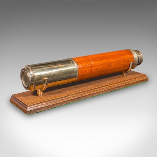 ANTIQUE 2 DRAW TELESCOPE ENGLISH MARITIME DAY OR NIGHT RICHARDSON REGENCY - ADDITIONAL PHOTO 2