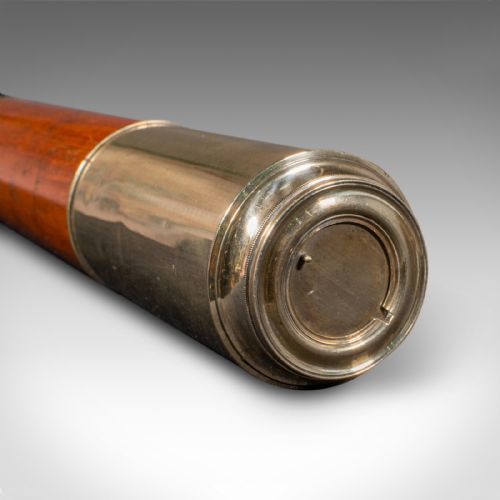 ANTIQUE 2 DRAW TELESCOPE ENGLISH MARITIME DAY OR NIGHT RICHARDSON REGENCY - ADDITIONAL PHOTO 4
