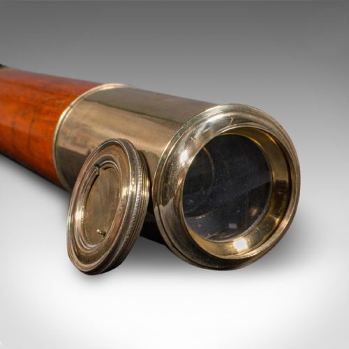 ANTIQUE 2 DRAW TELESCOPE ENGLISH MARITIME DAY OR NIGHT RICHARDSON REGENCY - ADDITIONAL PHOTO 5