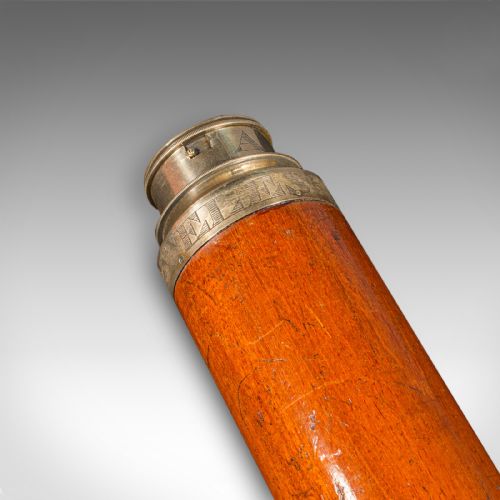ANTIQUE 2 DRAW TELESCOPE ENGLISH MARITIME DAY OR NIGHT RICHARDSON REGENCY - ADDITIONAL PHOTO 6