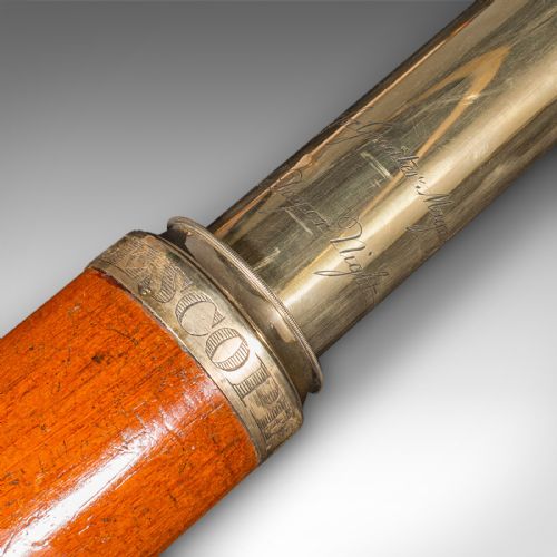 ANTIQUE 2 DRAW TELESCOPE ENGLISH MARITIME DAY OR NIGHT RICHARDSON REGENCY - ADDITIONAL PHOTO 7