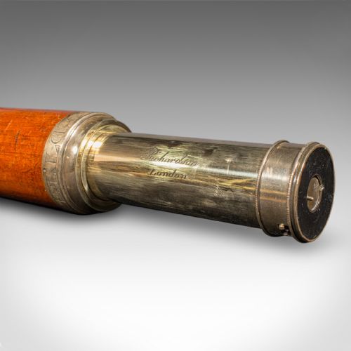 ANTIQUE 2 DRAW TELESCOPE ENGLISH MARITIME DAY OR NIGHT RICHARDSON REGENCY - ADDITIONAL PHOTO 9