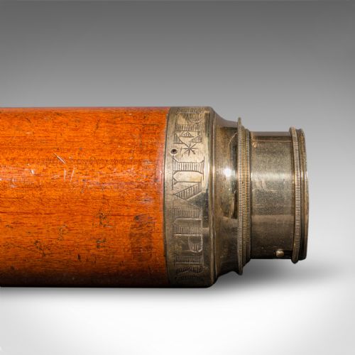 ANTIQUE 2 DRAW TELESCOPE ENGLISH MARITIME DAY OR NIGHT RICHARDSON REGENCY - ADDITIONAL PHOTO 10