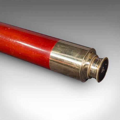ANTIQUE 2 DRAW TELESCOPE ENGLISH BRASS NAVIGATIONAL INSTRUMENT VICTORIAN - ADDITIONAL PHOTO 8