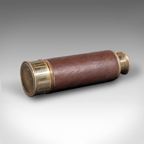 fig 1. Small Antique 6 Draw Pocket Telescope, English, Travel, Baker, London, Victorian