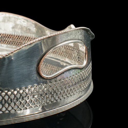 ANTIQUE PRESENTATION SERVING TRAY ENGLISH SILVER PLATED COCKTAIL EDWARDIAN - ADDITIONAL PHOTO 6