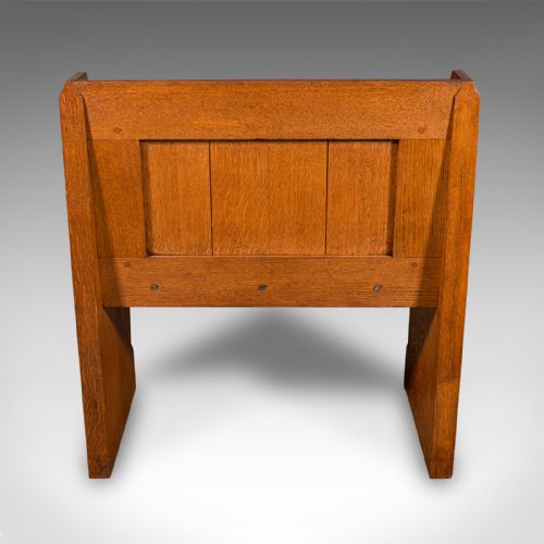 fig 3. Antique Hall Settle, Scottish Oak Seat & A Half Bench, Gothic Revival, Victorian