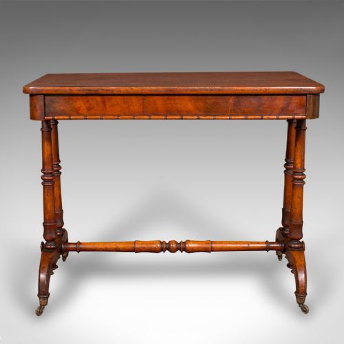 ANTIQUE HALLWAY SIDE TABLE ENGLISH PORTICO WRITING DESK REGENCY CIRCA 1820 - ADDITIONAL PHOTO 2