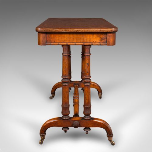 ANTIQUE HALLWAY SIDE TABLE ENGLISH PORTICO WRITING DESK REGENCY CIRCA 1820 - ADDITIONAL PHOTO 3
