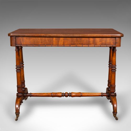ANTIQUE HALLWAY SIDE TABLE ENGLISH PORTICO WRITING DESK REGENCY CIRCA 1820 - ADDITIONAL PHOTO 5