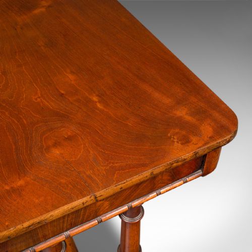 ANTIQUE HALLWAY SIDE TABLE ENGLISH PORTICO WRITING DESK REGENCY CIRCA 1820 - ADDITIONAL PHOTO 8