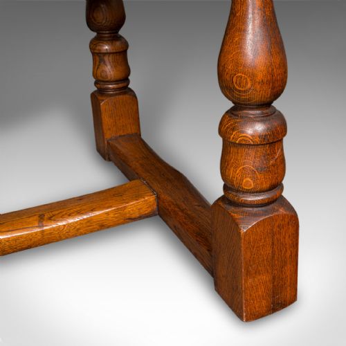 6 SEAT ANTIQUE DINING TABLE ENGLISH OAK COUNTRY KITCHEN REFECTORY EDWARDIAN - ADDITIONAL PHOTO 10