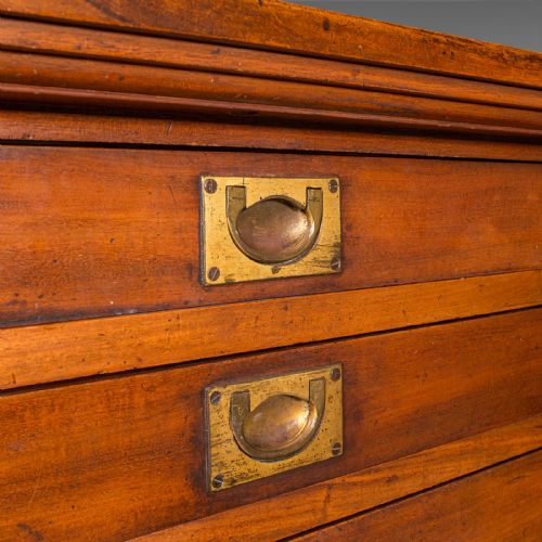 ANTIQUE WELLINGTON CHEST ENGLISH WALNUT SPECIMEN COLLECTOR'S DRAWERS VICTORIAN - ADDITIONAL PHOTO 11