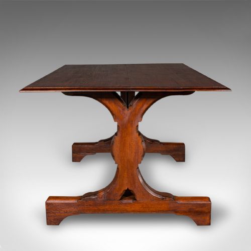 ANTIQUE SIX SEAT COUNTRY KITCHEN DINING TABLE ENGLISH OAK REFECTORY VICTORIAN - ADDITIONAL PHOTO 4