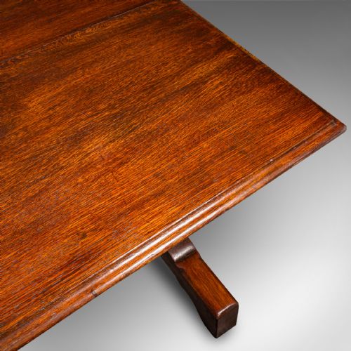 ANTIQUE SIX SEAT COUNTRY KITCHEN DINING TABLE ENGLISH OAK REFECTORY VICTORIAN - ADDITIONAL PHOTO 6