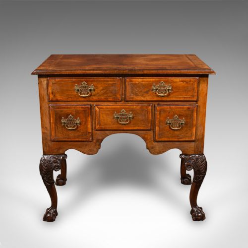 ANTIQUE GEORGIAN REVIVAL LOWBOY ENGLISH WALNUT HALL SIDE TABLE EDWARDIAN - ADDITIONAL PHOTO 1