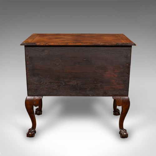 ANTIQUE GEORGIAN REVIVAL LOWBOY ENGLISH WALNUT HALL SIDE TABLE EDWARDIAN - ADDITIONAL PHOTO 2