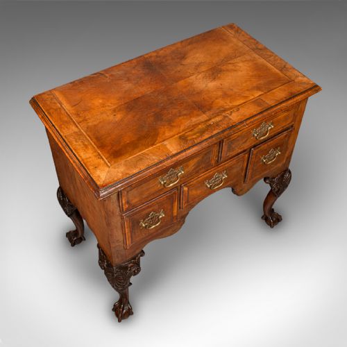 ANTIQUE GEORGIAN REVIVAL LOWBOY ENGLISH WALNUT HALL SIDE TABLE EDWARDIAN - ADDITIONAL PHOTO 5