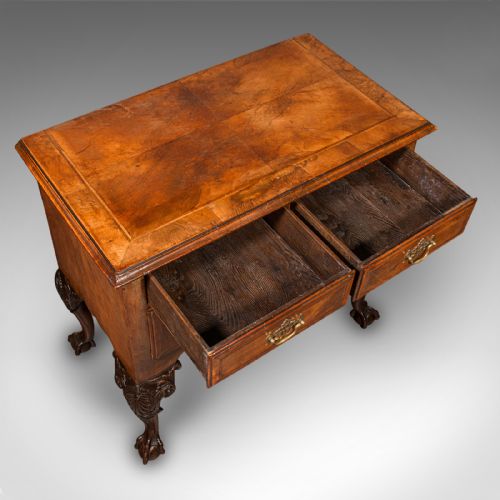 ANTIQUE GEORGIAN REVIVAL LOWBOY ENGLISH WALNUT HALL SIDE TABLE EDWARDIAN - ADDITIONAL PHOTO 6
