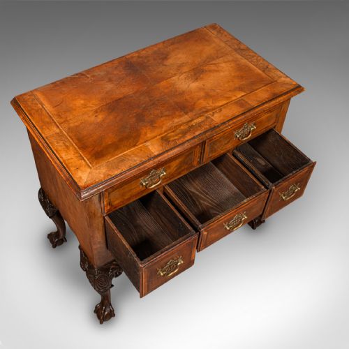 ANTIQUE GEORGIAN REVIVAL LOWBOY ENGLISH WALNUT HALL SIDE TABLE EDWARDIAN - ADDITIONAL PHOTO 7