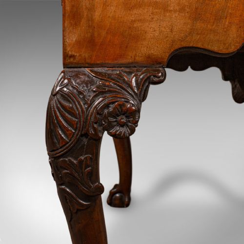 ANTIQUE GEORGIAN REVIVAL LOWBOY ENGLISH WALNUT HALL SIDE TABLE EDWARDIAN - ADDITIONAL PHOTO 10