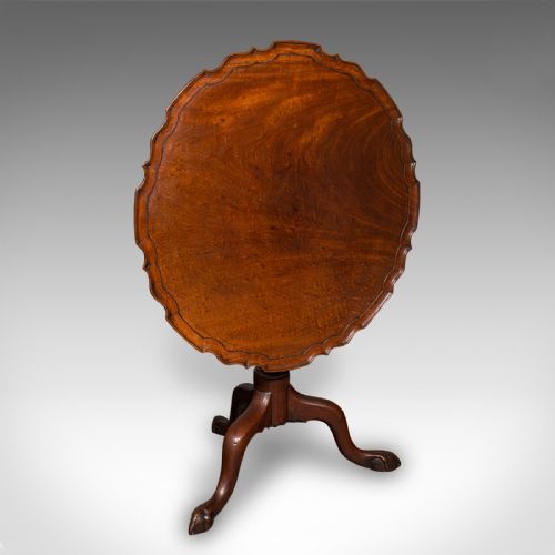ANTIQUE SILVER DISPLAY TABLE ENGLISH TILTTOP OCCASIONAL RECEPTION GEORGIAN - ADDITIONAL PHOTO 1