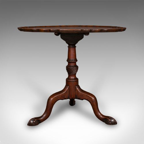 ANTIQUE SILVER DISPLAY TABLE ENGLISH TILTTOP OCCASIONAL RECEPTION GEORGIAN - ADDITIONAL PHOTO 2