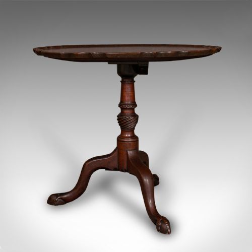 ANTIQUE SILVER DISPLAY TABLE ENGLISH TILTTOP OCCASIONAL RECEPTION GEORGIAN - ADDITIONAL PHOTO 3