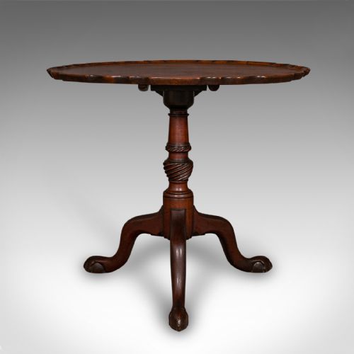 ANTIQUE SILVER DISPLAY TABLE ENGLISH TILTTOP OCCASIONAL RECEPTION GEORGIAN - ADDITIONAL PHOTO 4