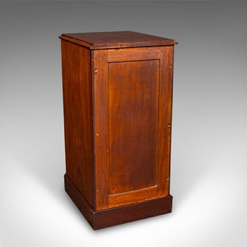 TALL PAIR OF ANTIQUE NIGHTSTANDS ENGLISH CHEST OF DRAWERS BEDSIDE VICTORIAN - ADDITIONAL PHOTO 4