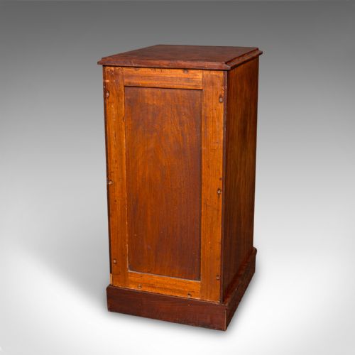 TALL PAIR OF ANTIQUE NIGHTSTANDS ENGLISH CHEST OF DRAWERS BEDSIDE VICTORIAN - ADDITIONAL PHOTO 5