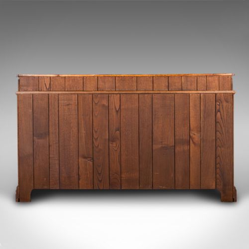 LARGE ANTIQUE DRESSER BASE ENGLISH OAK SIDEBOARD BUFFET WINE RACK EDWARDIAN - ADDITIONAL PHOTO 5
