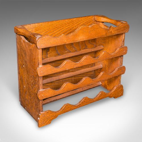 LARGE ANTIQUE DRESSER BASE ENGLISH OAK SIDEBOARD BUFFET WINE RACK EDWARDIAN - ADDITIONAL PHOTO 11