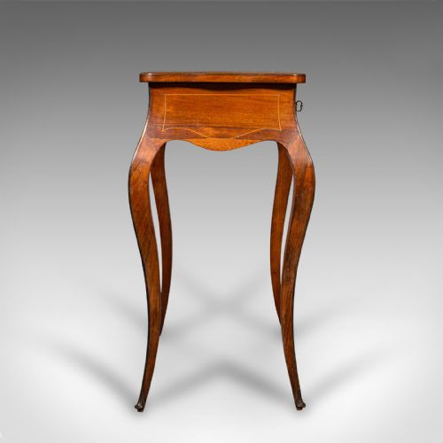 ANTIQUE JEWELLERY TABLE FRENCH WALNUT SIDE OCCASIONAL VICTORIAN CIRCA 1890 - ADDITIONAL PHOTO 3