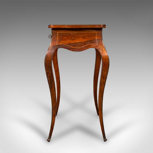 ANTIQUE JEWELLERY TABLE FRENCH WALNUT SIDE OCCASIONAL VICTORIAN CIRCA 1890 - ADDITIONAL PHOTO 6