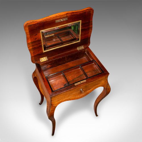 ANTIQUE JEWELLERY TABLE FRENCH WALNUT SIDE OCCASIONAL VICTORIAN CIRCA 1890 - ADDITIONAL PHOTO 8