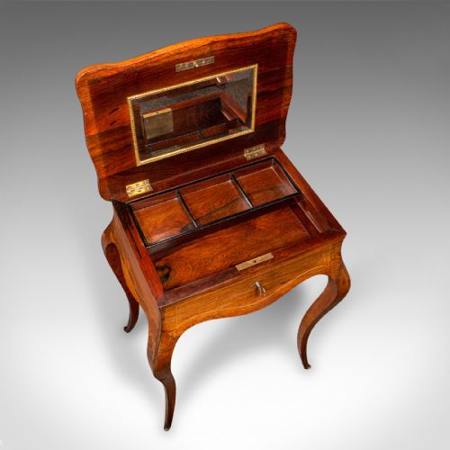 ANTIQUE JEWELLERY TABLE FRENCH WALNUT SIDE OCCASIONAL VICTORIAN CIRCA 1890 - ADDITIONAL PHOTO 9