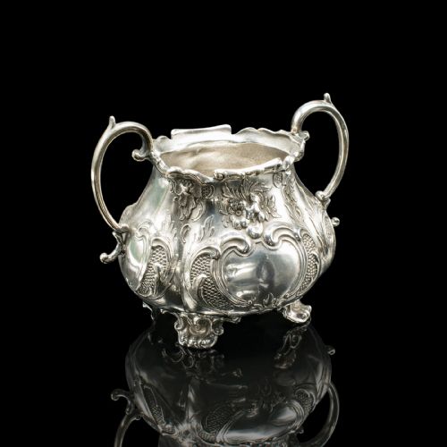 ANTIQUE 4 PIECE TEA SERVICE ENGLISH SILVER PLATE COFFEE POT EDWARDIAN 1910 - ADDITIONAL PHOTO 6