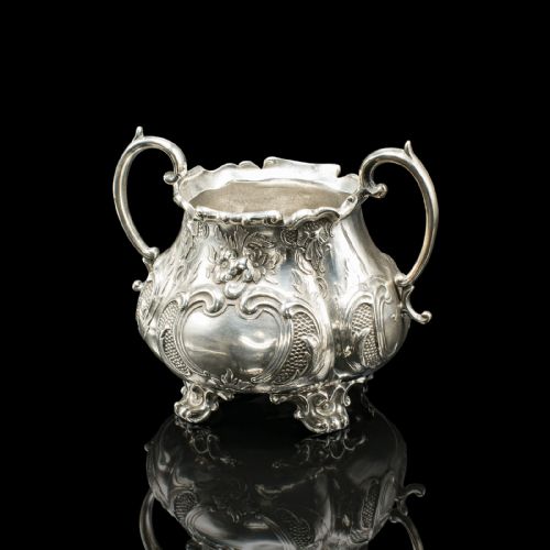 ANTIQUE 4 PIECE TEA SERVICE ENGLISH SILVER PLATE COFFEE POT EDWARDIAN 1910 - ADDITIONAL PHOTO 7