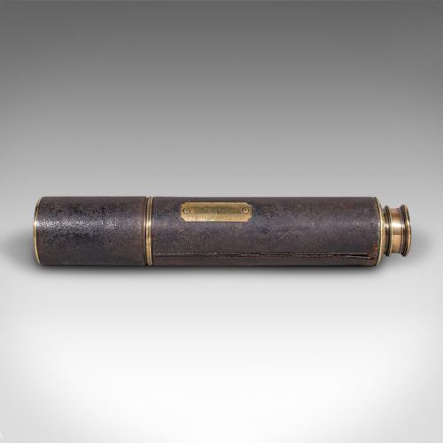 fig 3. Antique Lord Bury 4 Draw Telescope, English, Terrestrial, JH Steward, Victorian