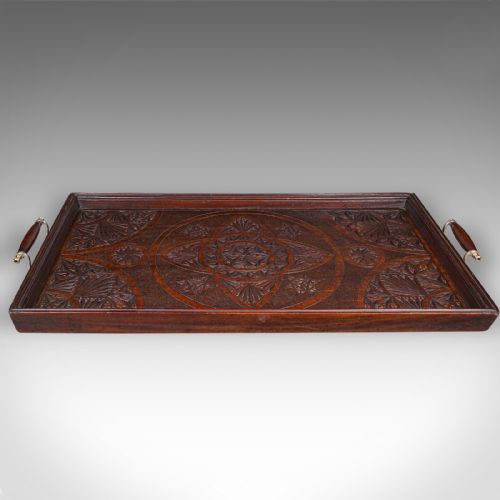 fig 2. Large Antique Presentation Tray, English, Afternoon Tea, Server, Edwardian, 1910