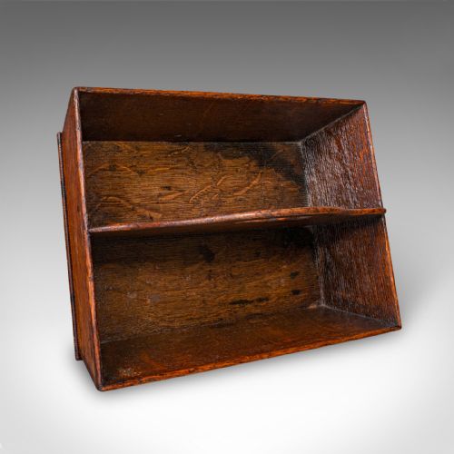ANTIQUE LADIES COUNTRY KITCHEN WORK BOX ENGLISH OAK GARDEN TRUG VICTORIAN - ADDITIONAL PHOTO 6